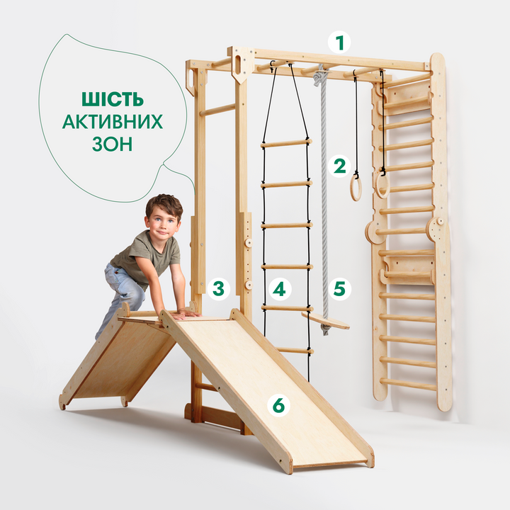 Спортивний куточок для шведської стінки